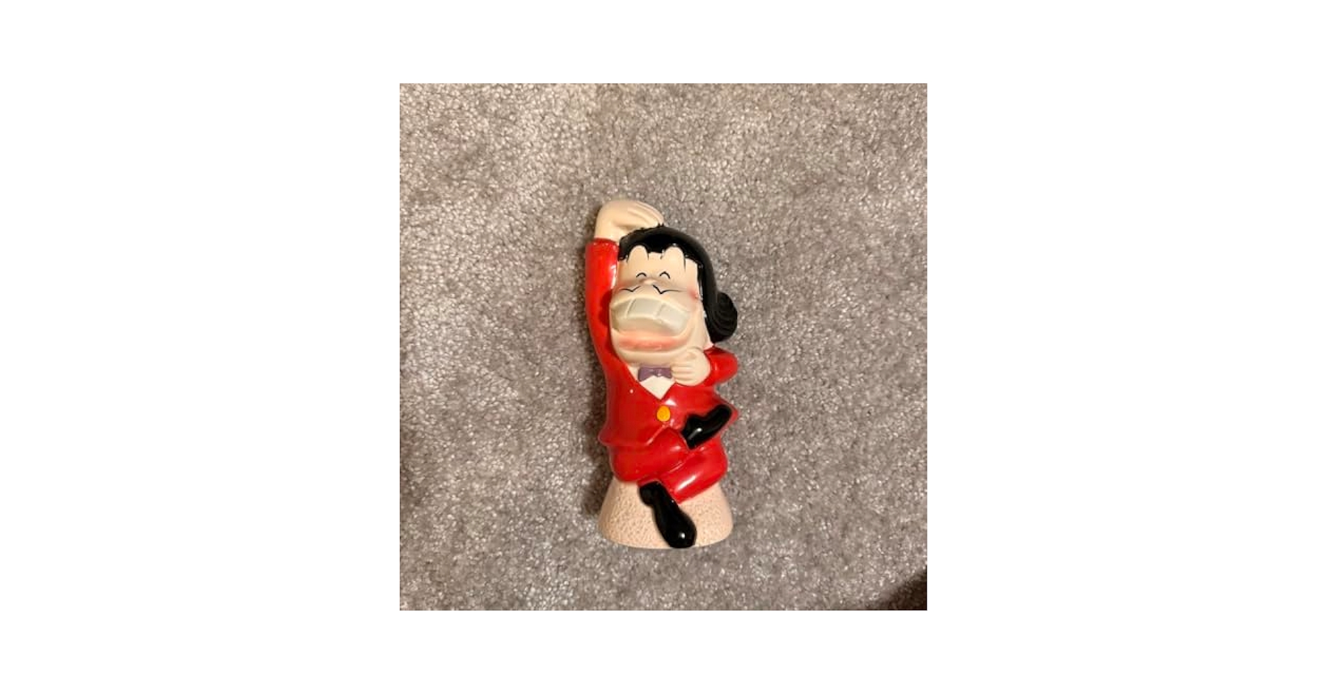 おそ松くん　チビ太　イヤミ　陶器製　貯金箱 Amazon.co.jp: 当時物 レトロ 昭和レトロ おそ松くん イヤミ